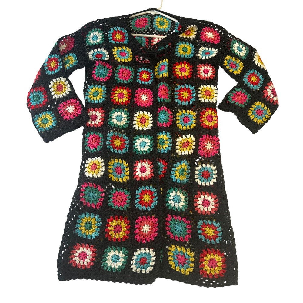 Cotton Emporium Boston Proper Crochet Duster Cardigan Long Boho 2AM6690 S